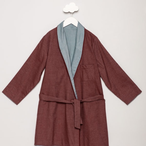 Reversible Chambray Robe - Picture 1 of 2